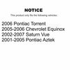 Top Quality Rear Drum Brake Hardware Kit For Saturn Vue Chevrolet Equinox Pontiac Aztek Torrent 13-H7316